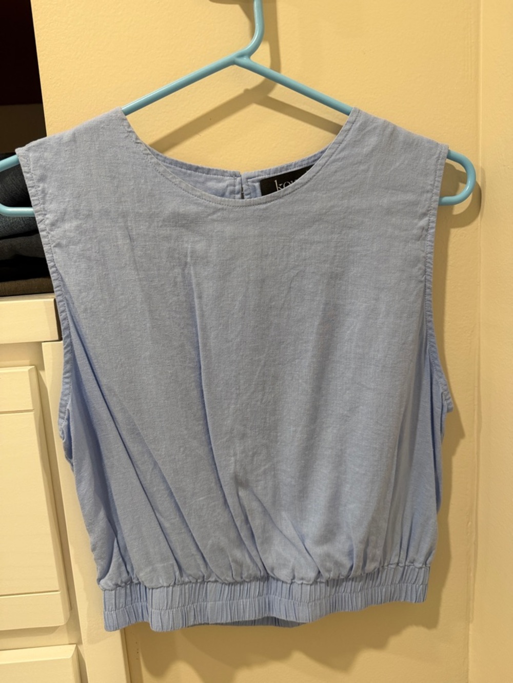 Light Blue Sleeveless Tank Top